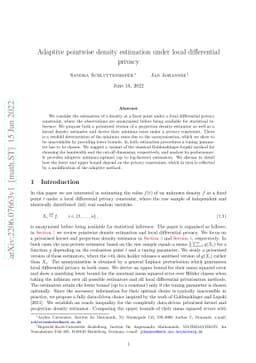 Adaptive pointwise density estimation under local differential privacy