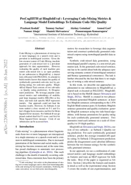PreCogIIITH at HinglishEval : Leveraging Code-Mixing Metrics & Language
  Model Embeddings To Estimate Code-Mix Quality