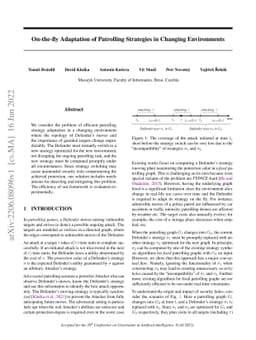 On-the-fly Adaptation of Patrolling Strategies in Changing Environments