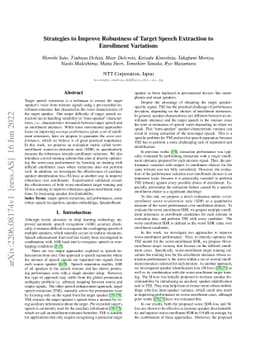 Strategies to Improve Robustness of Target Speech Extraction to
  Enrollment Variations