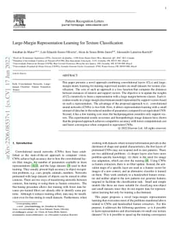 Large-Margin Representation Learning for Texture Classification