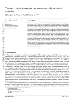 Towards computing complete parameter ranges in parametric modeling