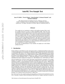 AutoML Two-Sample Test