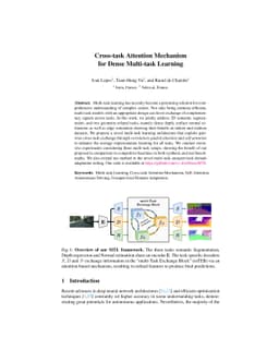 Cross-task Attention Mechanism for Dense Multi-task Learning