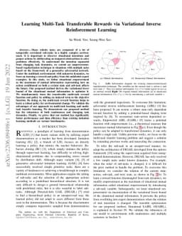 Learning Multi-Task Transferable Rewards via Variational Inverse
  Reinforcement Learning