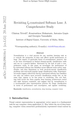 Revisiting lp-constrained Softmax Loss: A Comprehensive Study