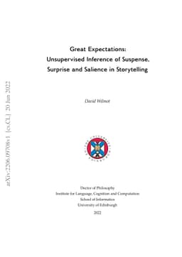 Great Expectations: Unsupervised Inference of Suspense, Surprise and
  Salience in Storytelling