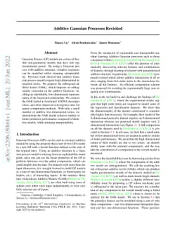 Additive Gaussian Processes Revisited
