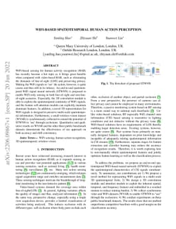 WiFi-based Spatiotemporal Human Action Perception
