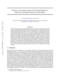 Critical Investigation of Failure Modes in Physics-informed Neural
  Networks