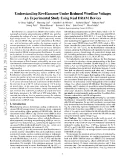 Understanding RowHammer Under Reduced Wordline Voltage: An Experimental
  Study Using Real DRAM Devices