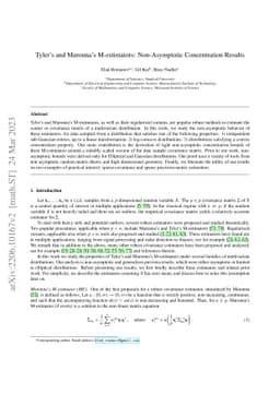 Tyler's and Maronna's M-estimators: Non-Asymptotic Concentration Results
