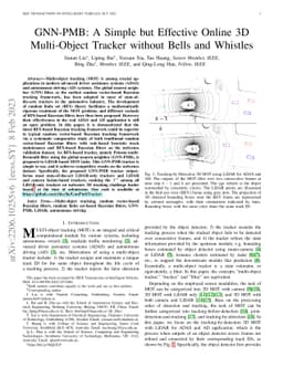 GNN-PMB: A Simple but Effective Online 3D Multi-Object Tracker without
  Bells and Whistles