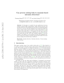 Can process mining help in anomaly-based intrusion detection?