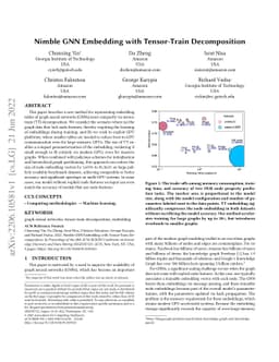 Nimble GNN Embedding with Tensor-Train Decomposition