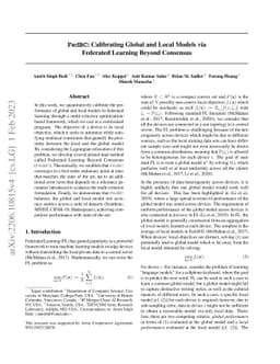 FedBC: Calibrating Global and Local Models via Federated Learning Beyond
  Consensus