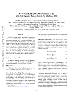 UniCon+: ICTCAS-UCAS Submission to the AVA-ActiveSpeaker Task at
  ActivityNet Challenge 2022