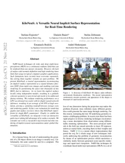 KiloNeuS: A Versatile Neural Implicit Surface Representation for
  Real-Time Rendering