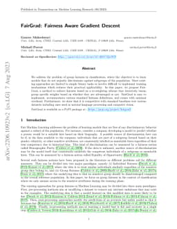 FairGrad: Fairness Aware Gradient Descent