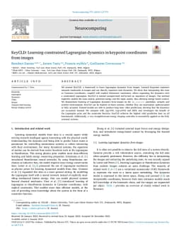 KeyCLD: Learning Constrained Lagrangian Dynamics in Keypoint Coordinates
  from Images