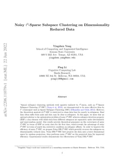 Noisy $\ell^{0}$-Sparse Subspace Clustering on Dimensionality Reduced
  Data