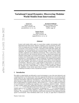 Variational Causal Dynamics: Discovering Modular World Models from
  Interventions