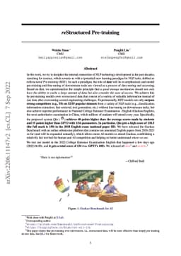 reStructured Pre-training