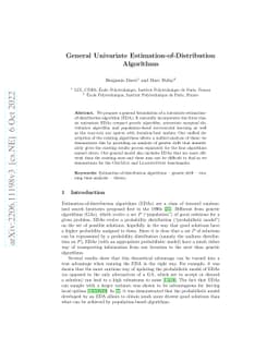 General Univariate Estimation-of-Distribution Algorithms