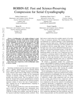 ROIBIN-SZ: Fast and Science-Preserving Compression for Serial
  Crystallography