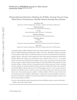 Physics-Informed Statistical Modeling for Wildfire Aerosols Process
  Using Multi-Source Geostationary Satellite Remote-Sensing Data Streams