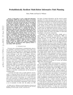Probabilistically Resilient Multi-Robot Informative Path Planning