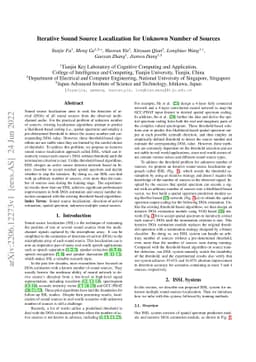 Iterative Sound Source Localization for Unknown Number of Sources
