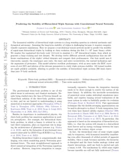 Predicting the Stability of Hierarchical Triple Systems with
  Convolutional Neural Networks