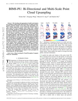 BIMS-PU: Bi-Directional and Multi-Scale Point Cloud Upsampling