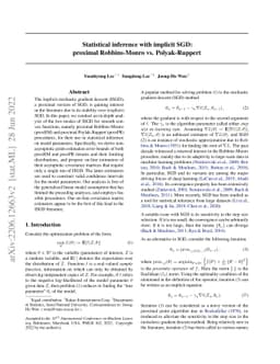 Statistical inference with implicit SGD: proximal Robbins-Monro vs.
  Polyak-Ruppert