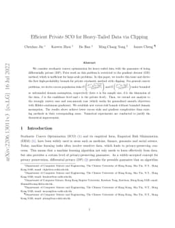Efficient Private SCO for Heavy-Tailed Data via Clipping