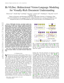 Bi-VLDoc: Bidirectional Vision-Language Modeling for Visually-Rich
  Document Understanding
