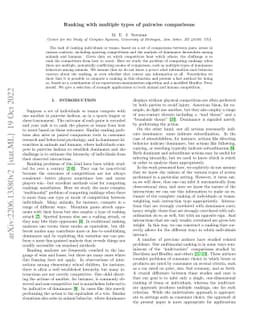 Ranking with multiple types of pairwise comparisons