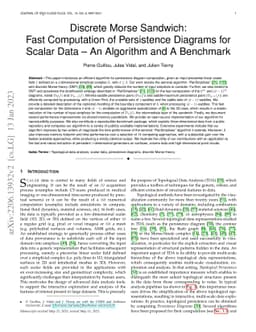 Discrete Morse Sandwich: Fast Computation of Persistence Diagrams for
  Scalar Data -- An Algorithm and A Benchmark