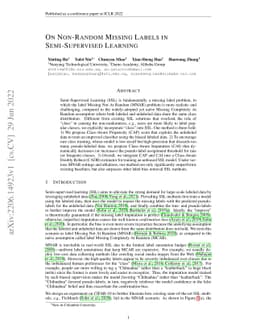 On Non-Random Missing Labels in Semi-Supervised Learning
