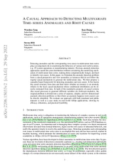 A Causal Approach to Detecting Multivariate Time-series Anomalies and
  Root Causes