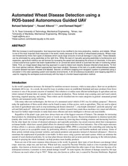Automated Wheat Disease Detection using a ROS-based Autonomous Guided
  UAV