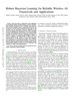Robust Bayesian Learning for Reliable Wireless AI: Framework and
  Applications
