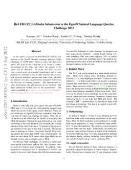 ReLER@ZJU-Alibaba Submission to the Ego4D Natural Language Queries
  Challenge 2022
