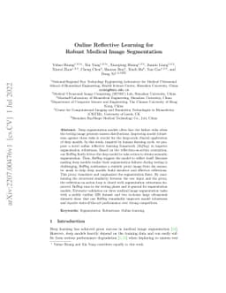 Online Reflective Learning for Robust Medical Image Segmentation