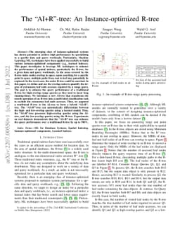 The "AI+R"-tree: An Instance-optimized R-tree