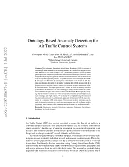 Ontology-Based Anomaly Detection for Air Traffic Control Systems