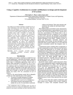 Using a Cognitive Architecture to consider antiblackness in design and
  development of AI systems