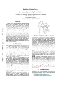 Building African Voices