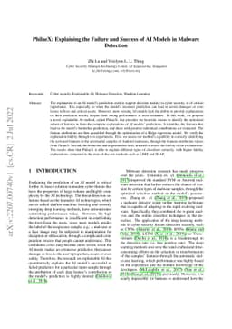 PhilaeX: Explaining the Failure and Success of AI Models in Malware
  Detection